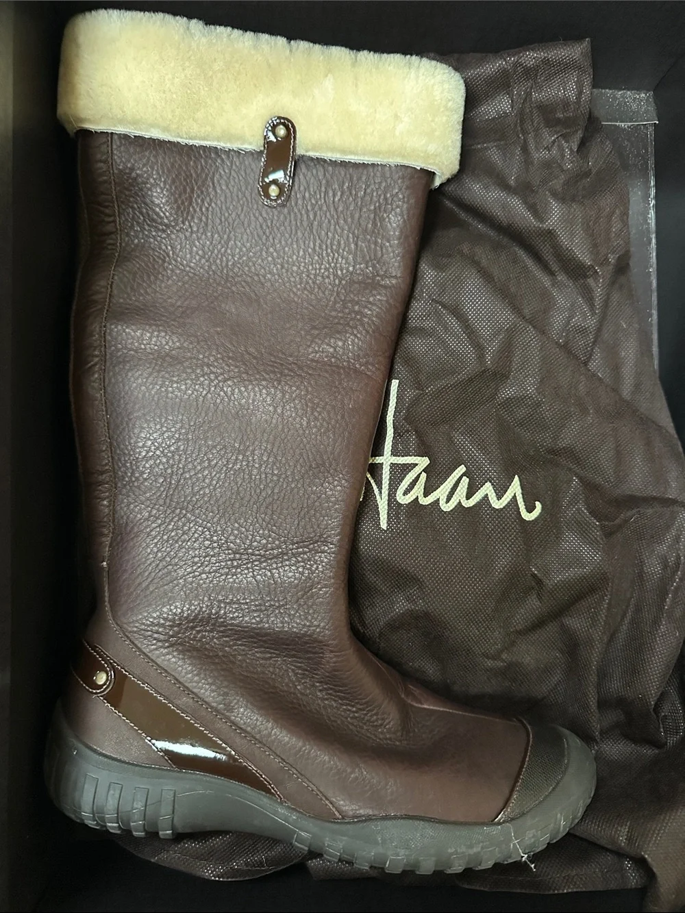 Cole Haan Air Joa Shearling Waterproof Boots 8B NIB